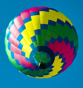 Flying floating colorful