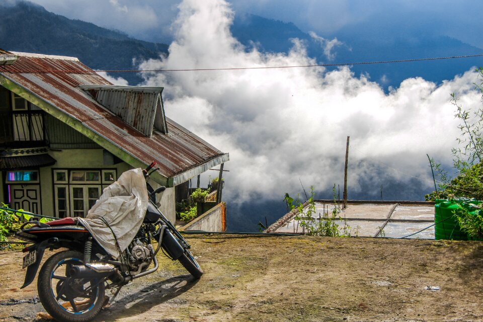 Clouds mountains weather