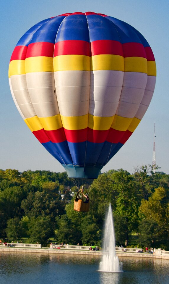 Flying floating colorful
