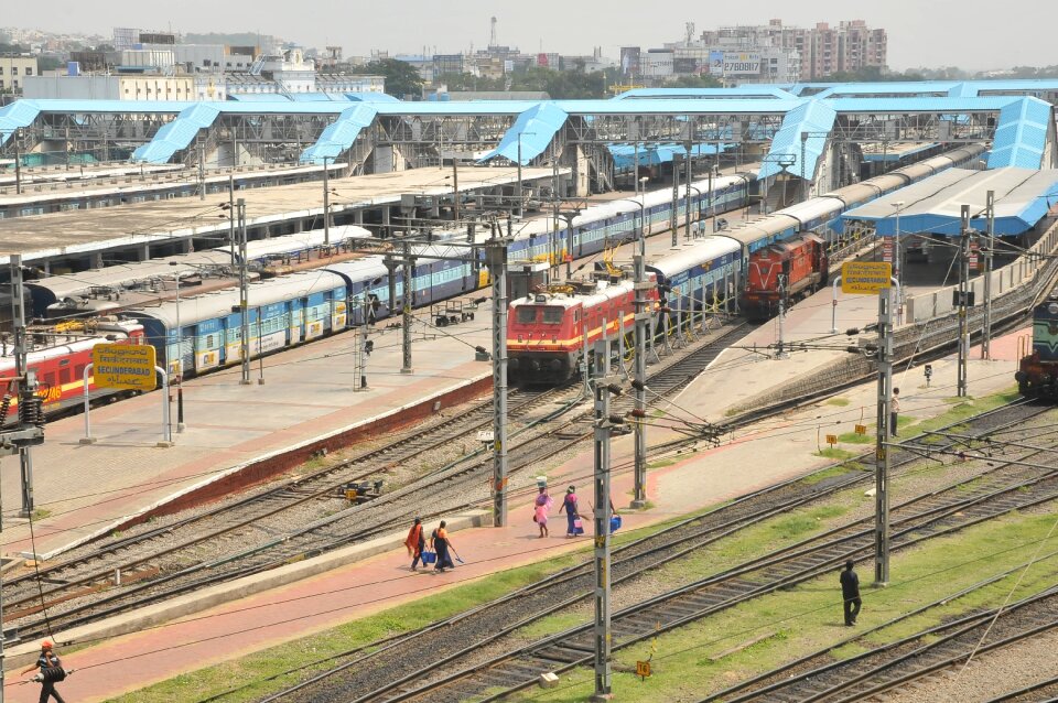 Railway station train
