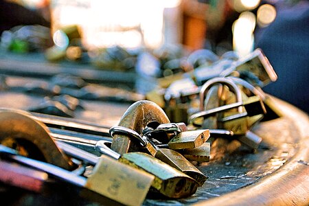 Padlocks madrid main square