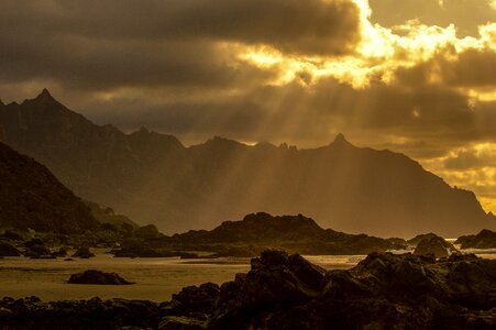 Ocean sky twilight photo