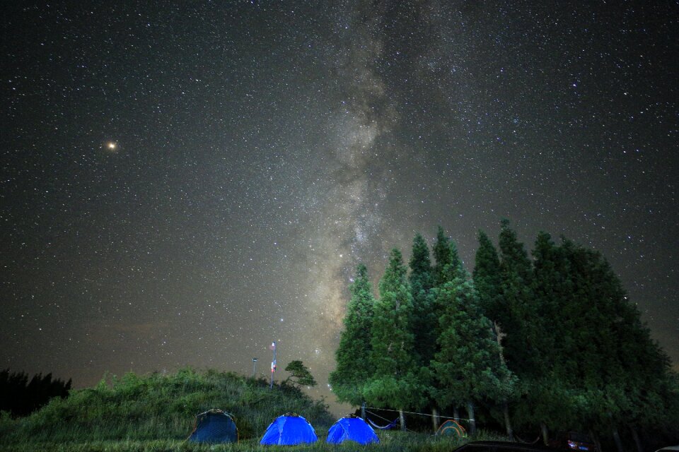 Camping tent self-drive tour