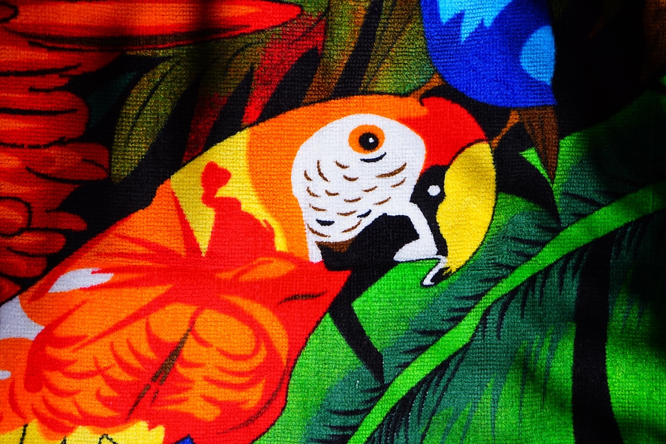 Bird towel bath towel