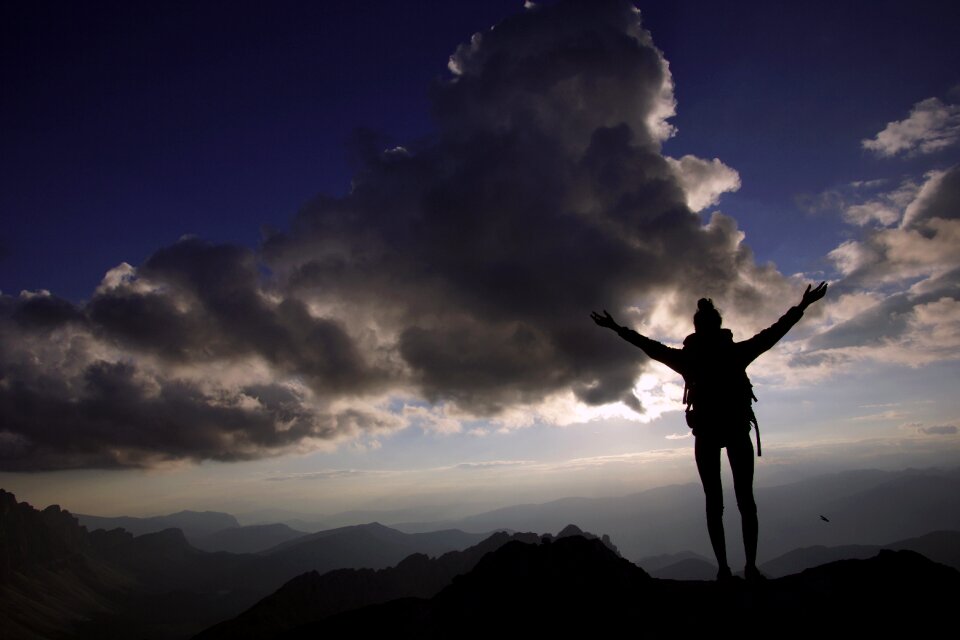 Europe backlight mountain