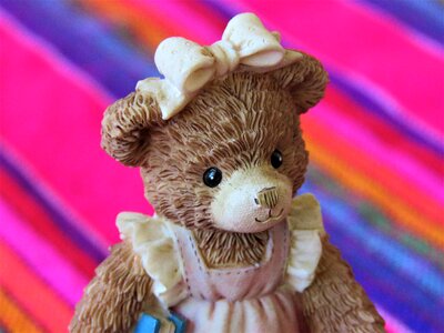 Bear bow toy photo