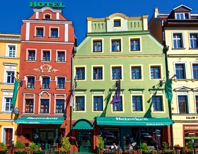 Historic center architecture houses