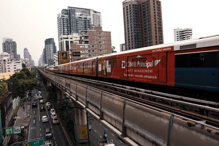 Bangkok train road photo