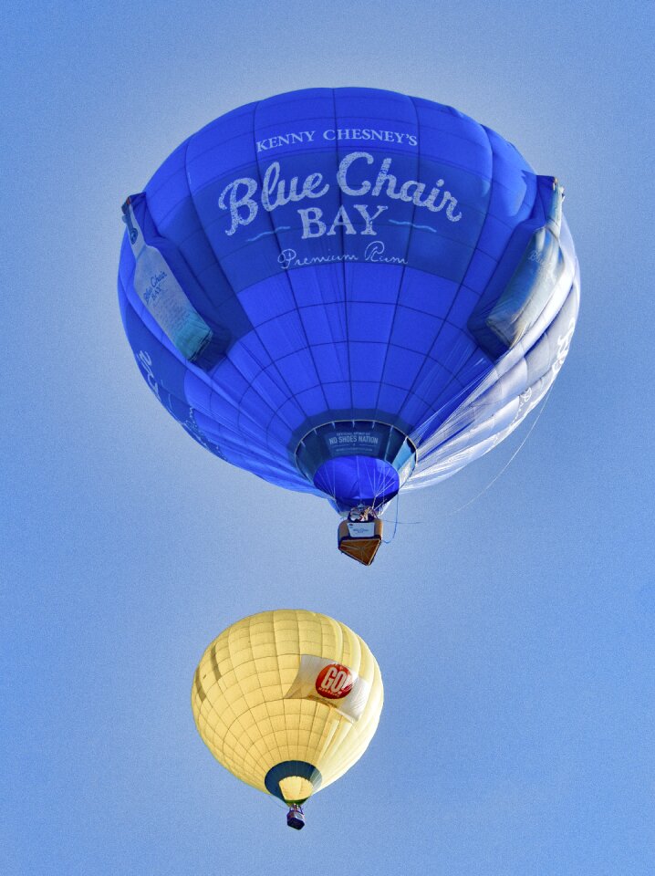 Flying floating colorful