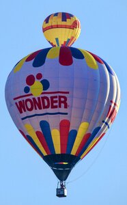 Flying floating colorful