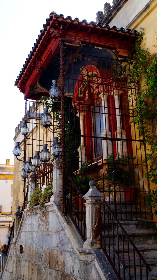 Andalusia flowers the façade of the