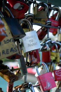 Love symbol loyalty railing photo