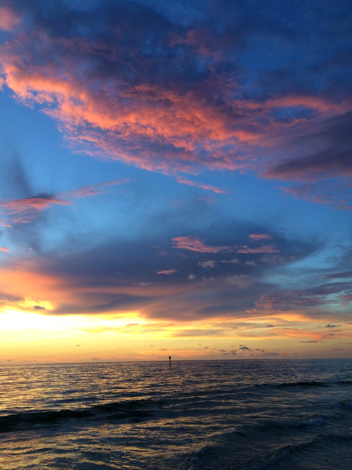 Sea water twilight