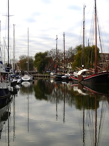 Canal waterway reflections photo