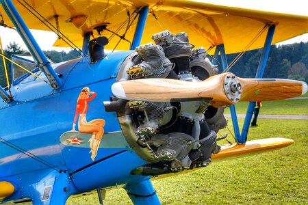 Propeller flying sky