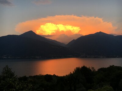 Nature clouds evening photo