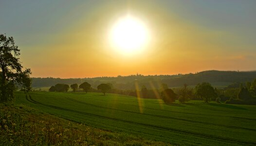 Sunset landscape mood
