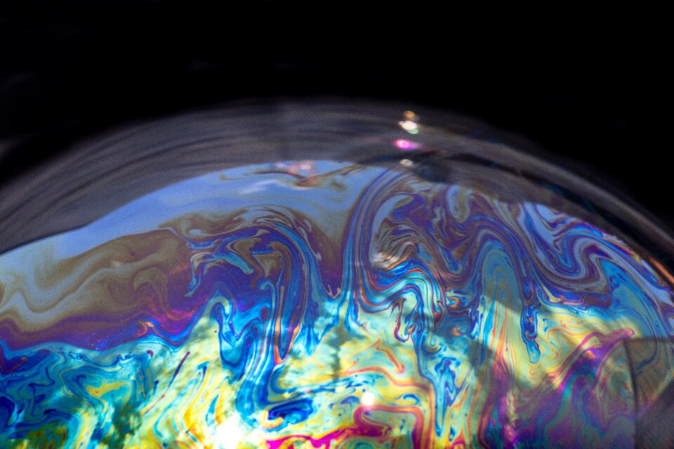 Colourful colorful iridescent
