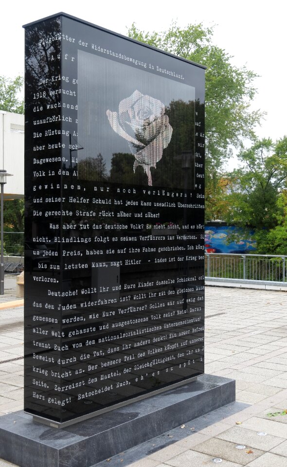 White rose monument crailsheim