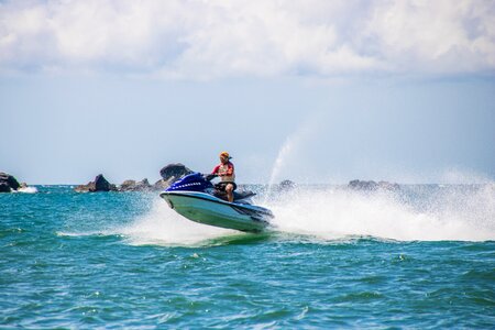 Water scooter sea taiwan photo