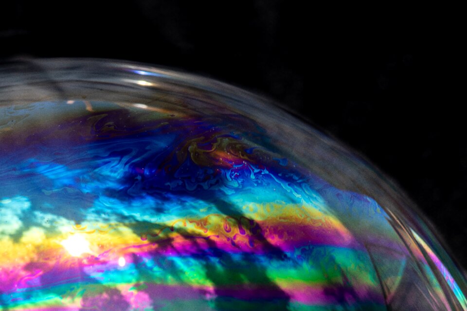 Colourful colorful iridescent