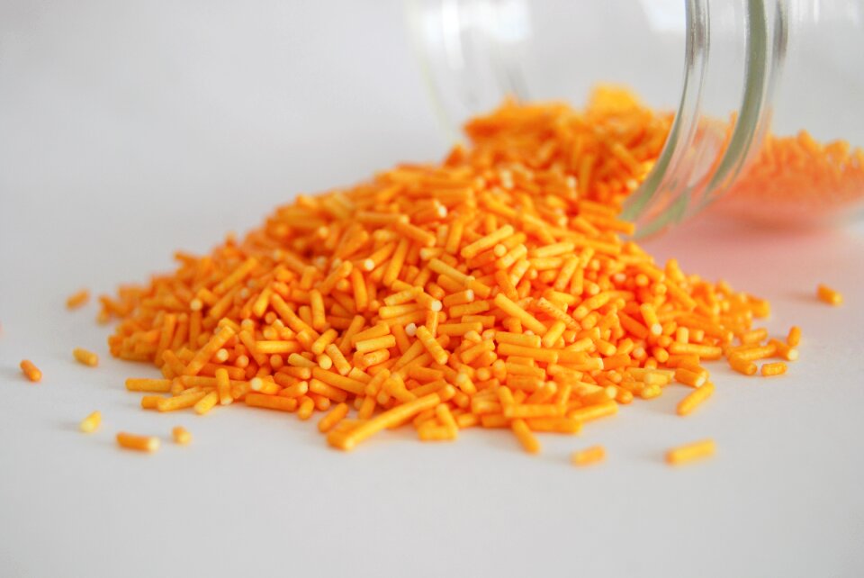 Topping orange orange topping sweet decor