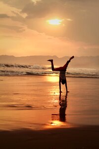 Holiday happy sand photo