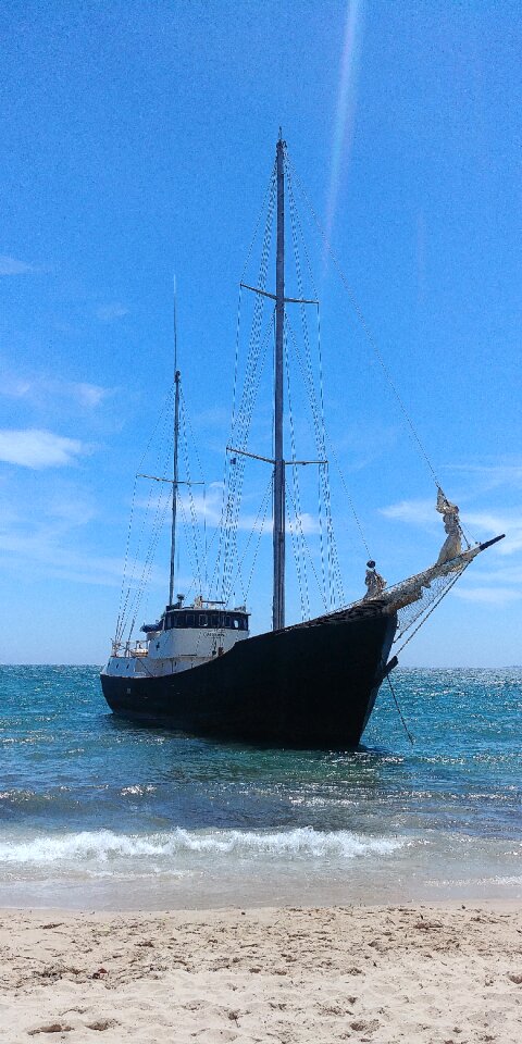 Sea ocean sailing boat
