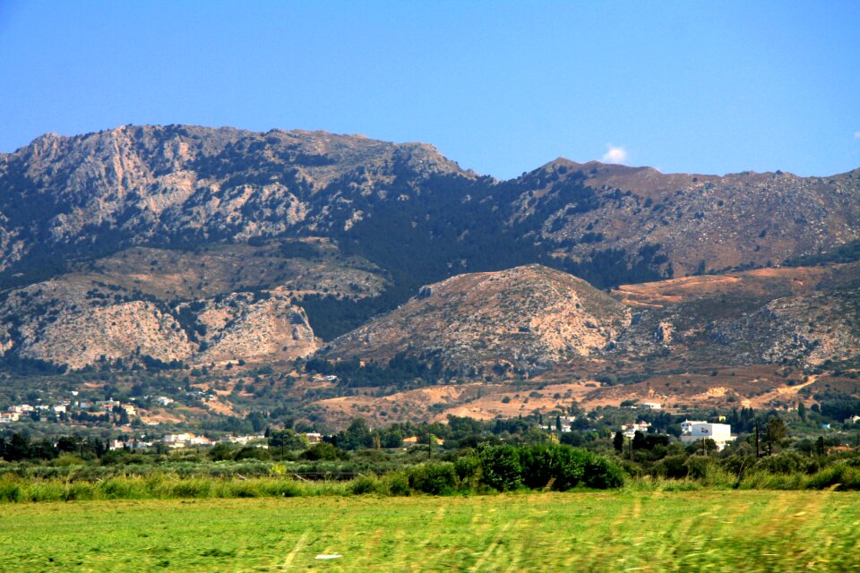 The island of kos hill view