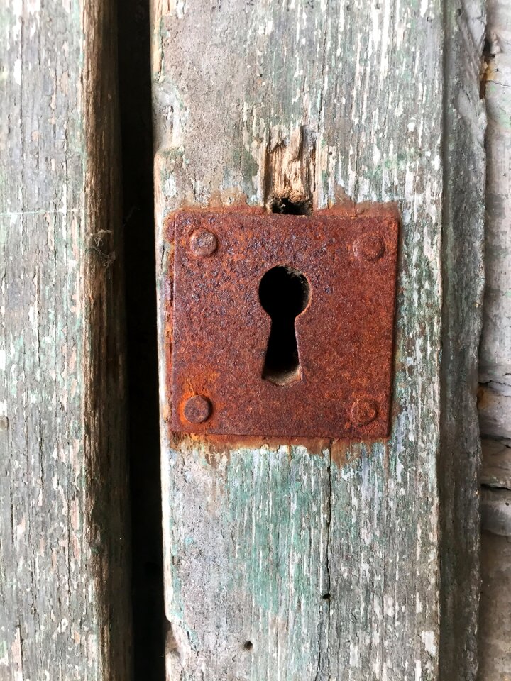 Door old metal photo