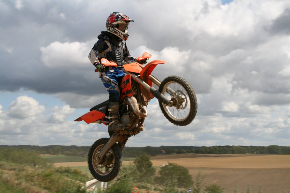 Motorcycle sport driver