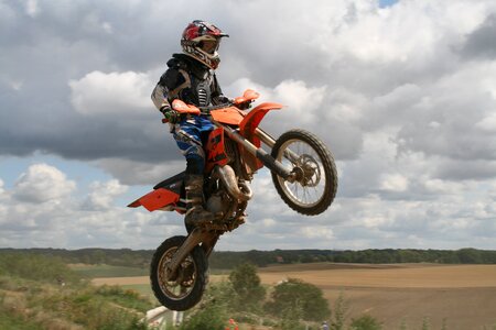 Motorcycle sport driver