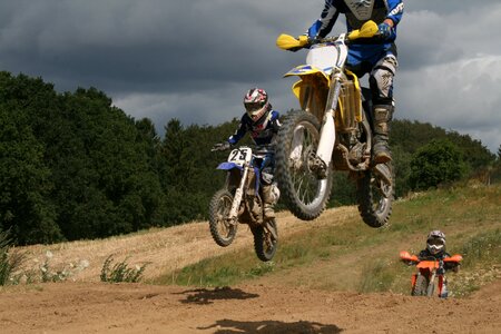 Motorcycle sport driver