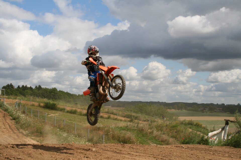 Motorcycle sport driver