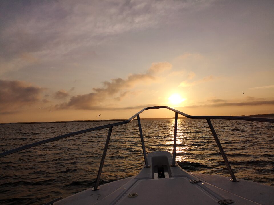 Sky summer boat