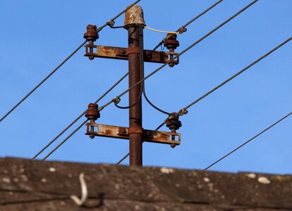 Electricity high voltage sky