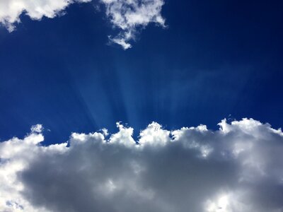 Sol rays dramatically photo