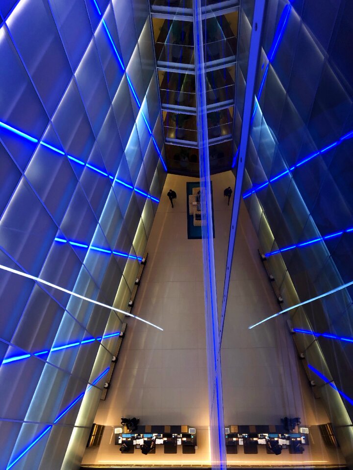 Glass glass front glass facade