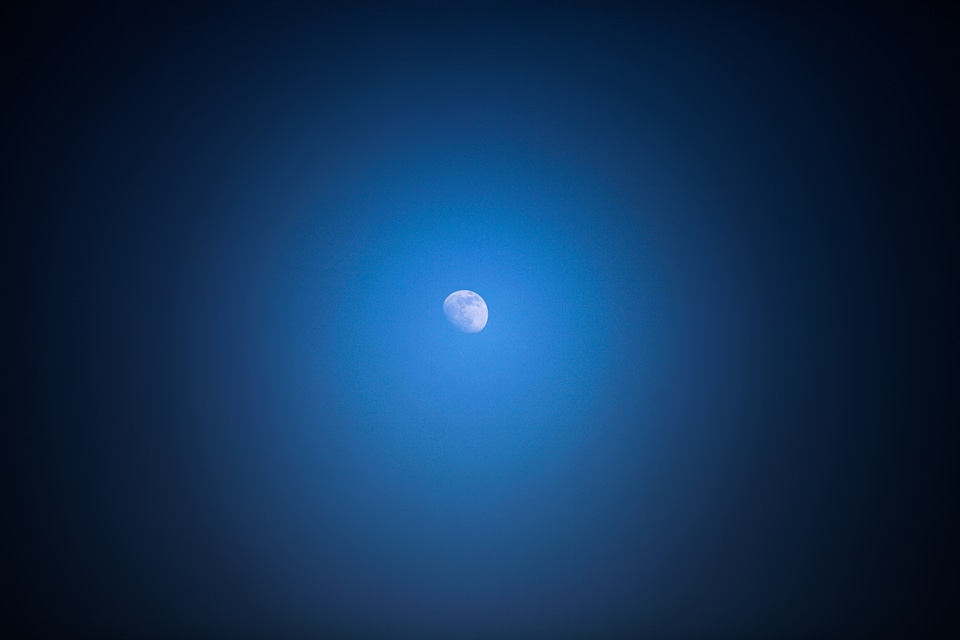 Blue romantic light