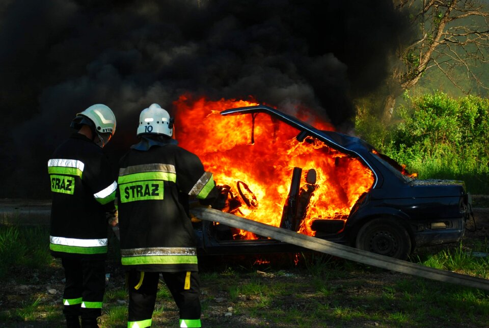 Extinction firefighters rescue