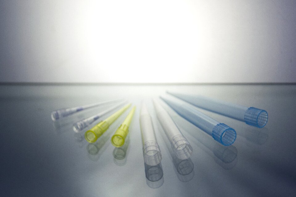 Pipette tips micropipettes biotechnology photo