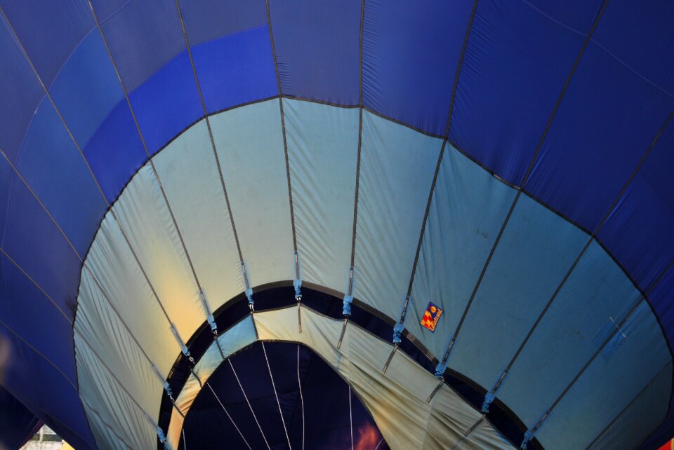 Hot air balloon blue ballooning