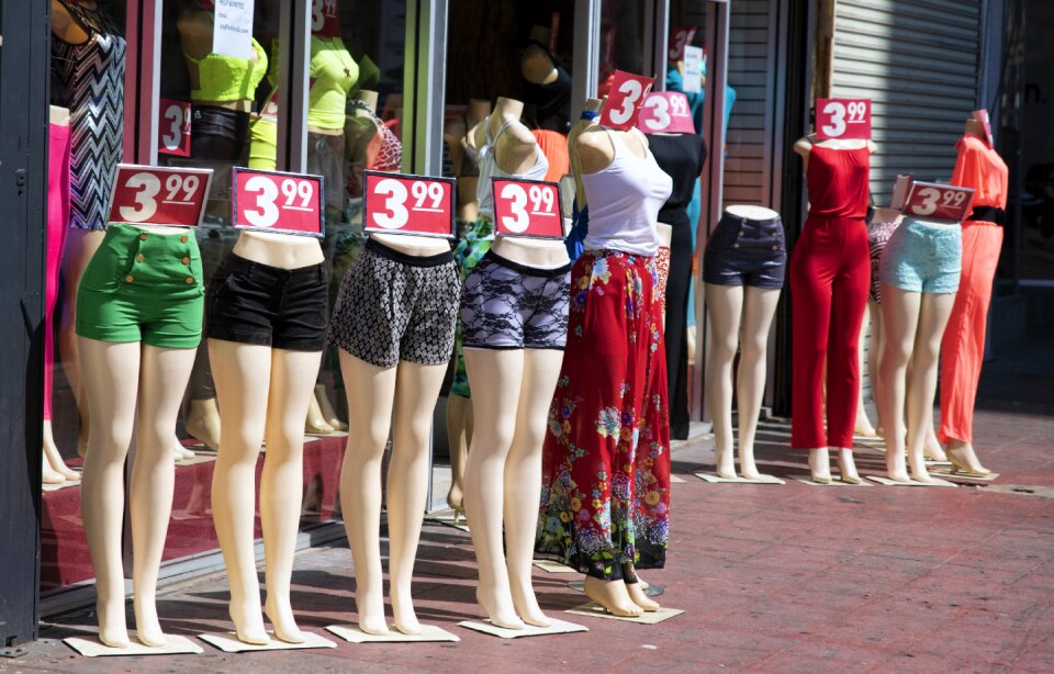 Clothing fashionable mannequin
