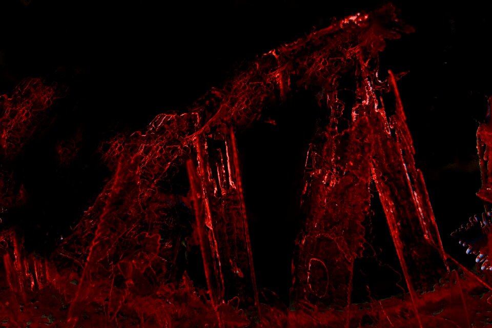Frost structure water