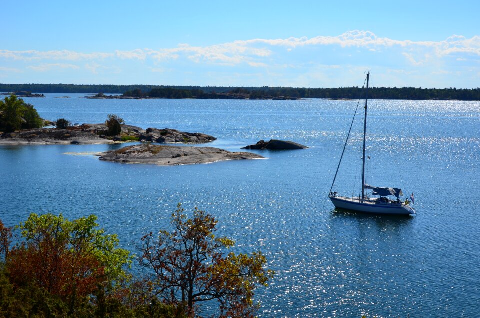 Sailing boat hunting aquatics