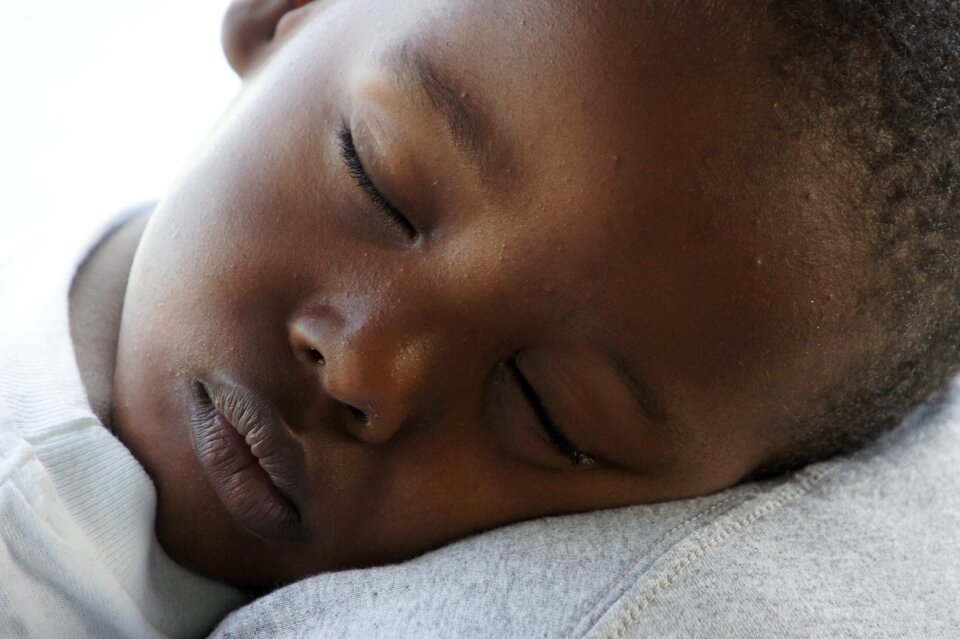 Black skin trust touching