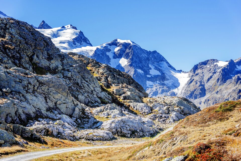 Mountains switzerland glacier photo