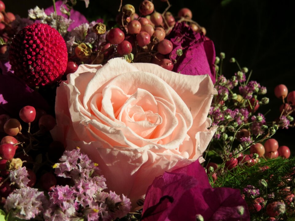 Floral arrangement pink floral photo