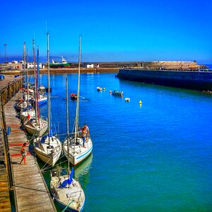 Boats costa blue photo