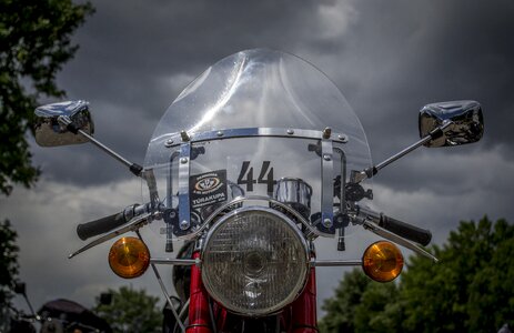 Motorcycle chrome transport photo